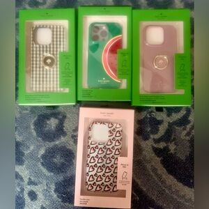 Lot of 4 new in box KATE SPADE iPhone 14 Pro phone cases